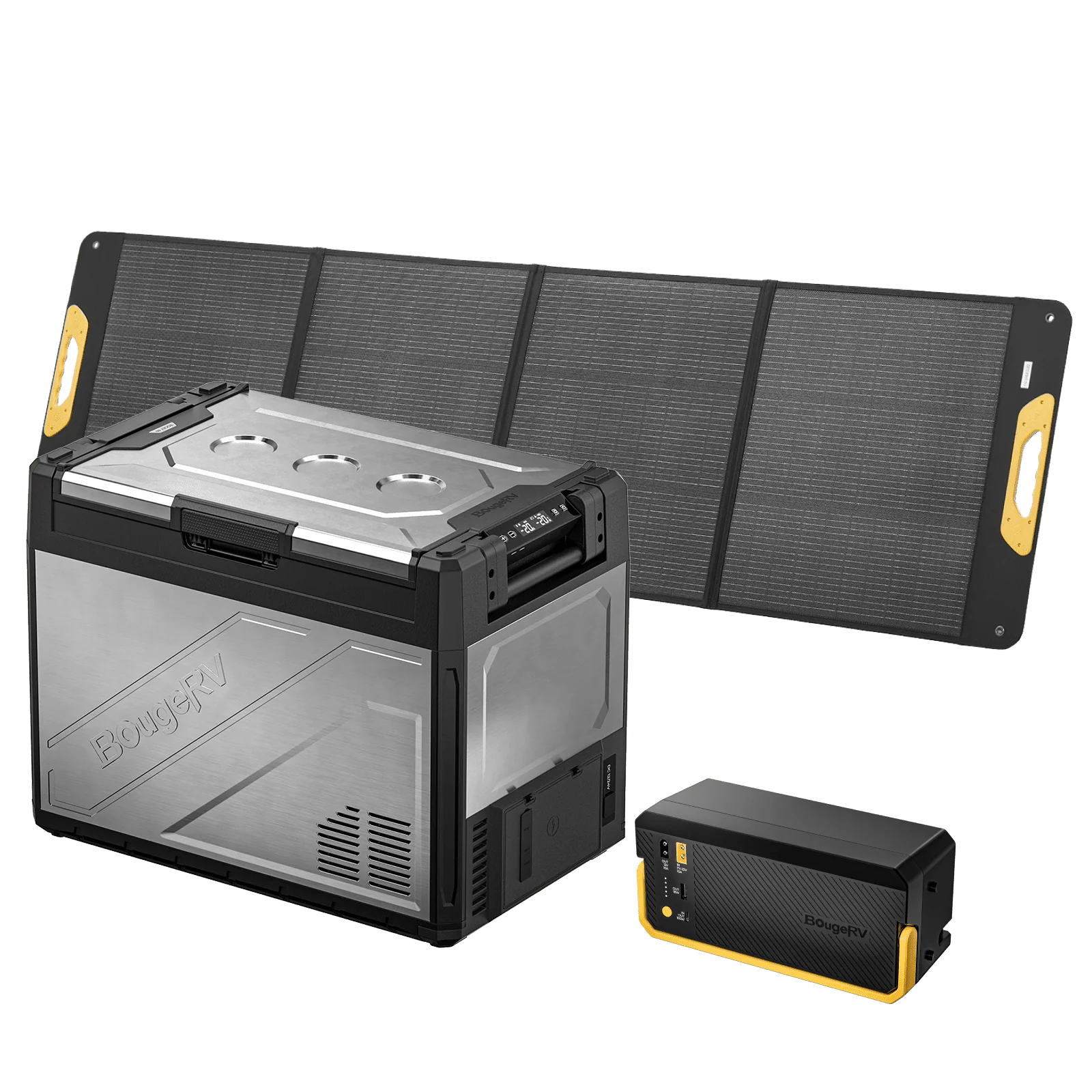 BougeRV New Rocky V3.0 69QT Dual Zone 12V Car Fridge with 240Wh Battery - Image 4