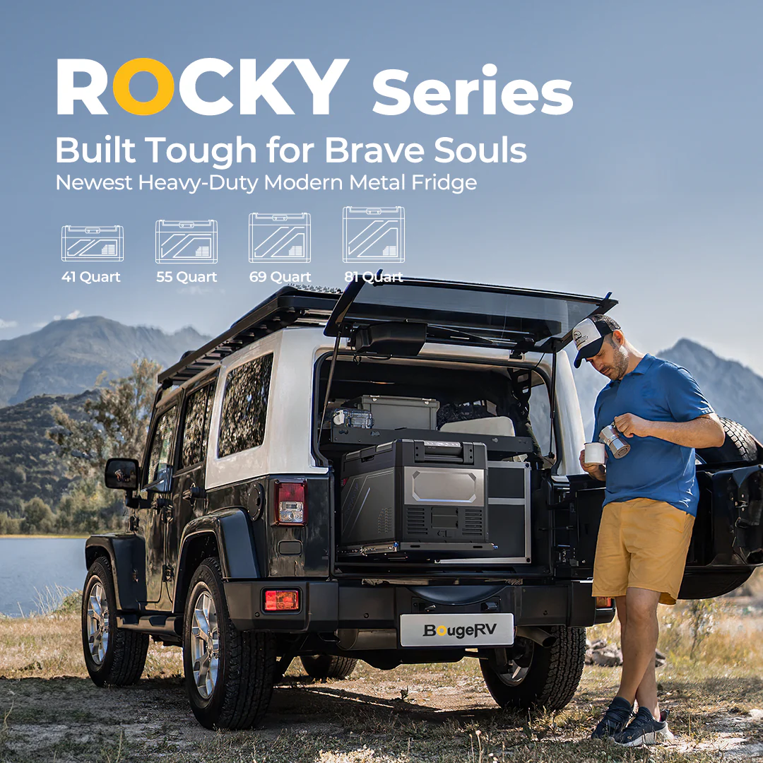BougeRV Rocky V2.0 41QT Dual Zone 12V Portable Fridge - Image 3
