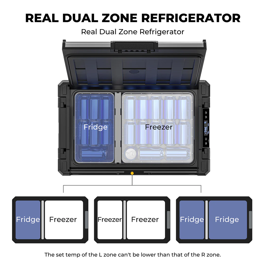Rocky 69QT Dual Zone 12V Fridge Kit - Image 7