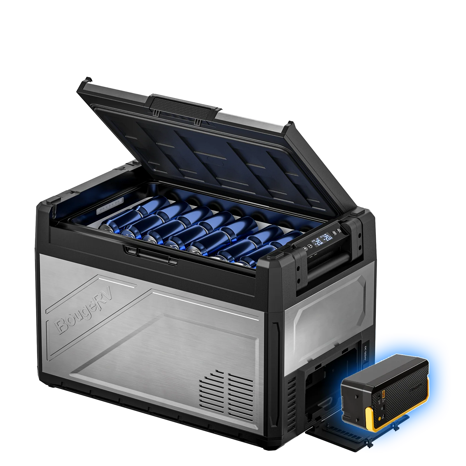 BougeRV Rocky V3.0 55QT Dual Zone 12V Portable Fridge - Image 4