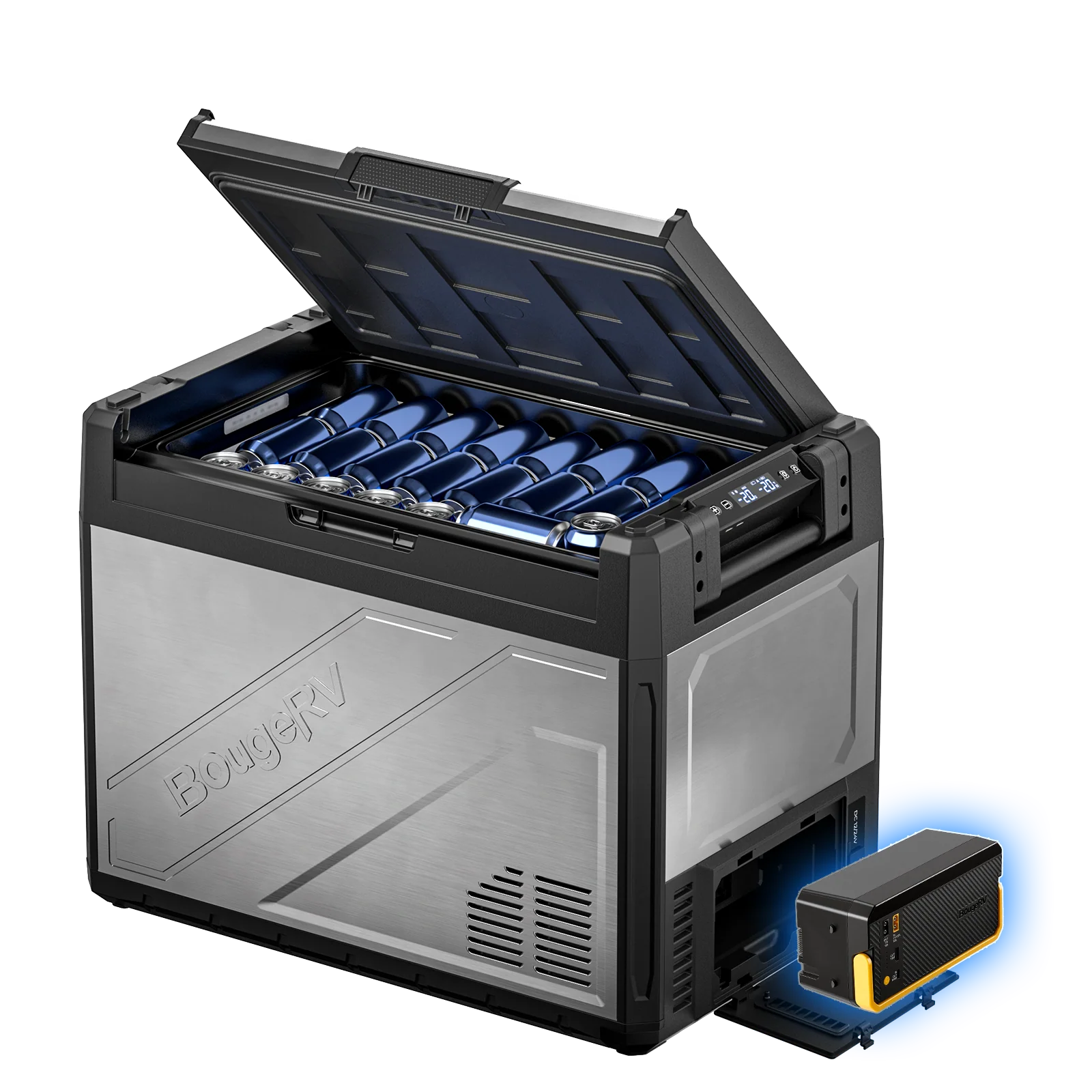 BougeRV Rocky V3.0 69QT Dual Zone 12V Portable Fridge - Image 4