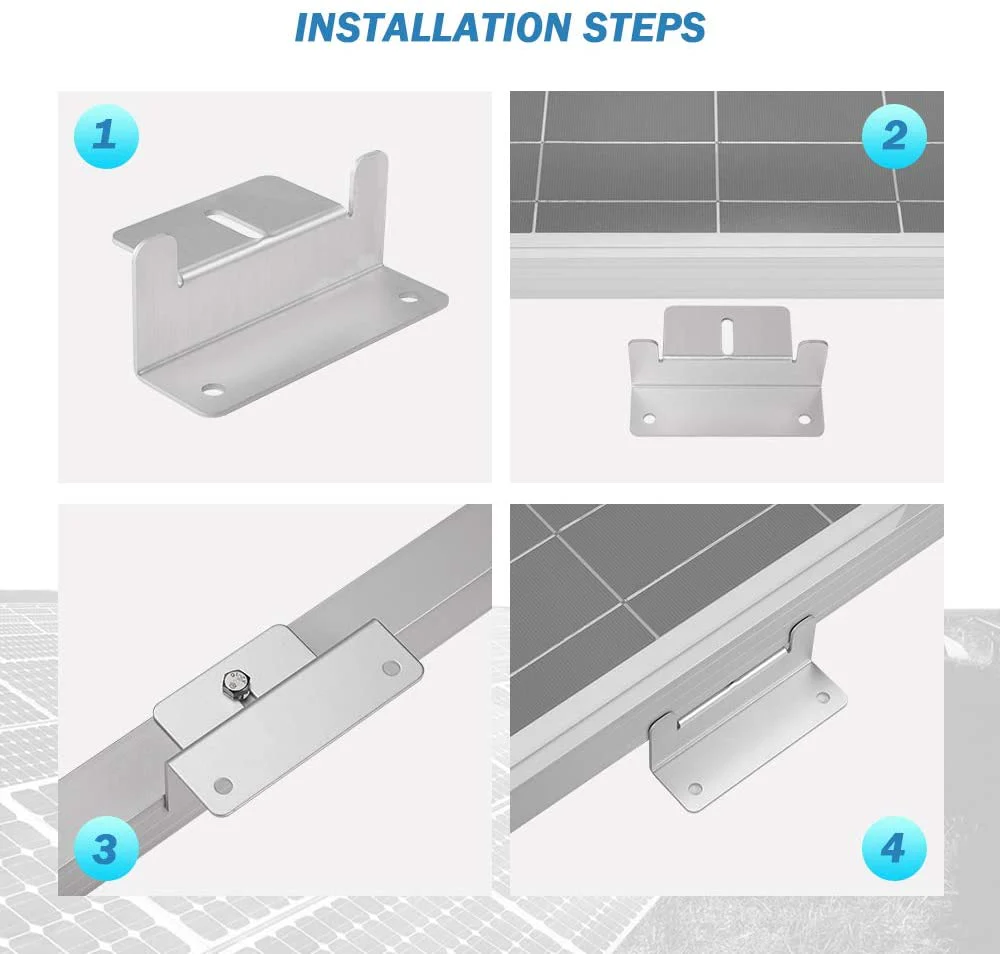 Solar Panel Mounting Z Bracket Mount Kits Supporting - Image 7