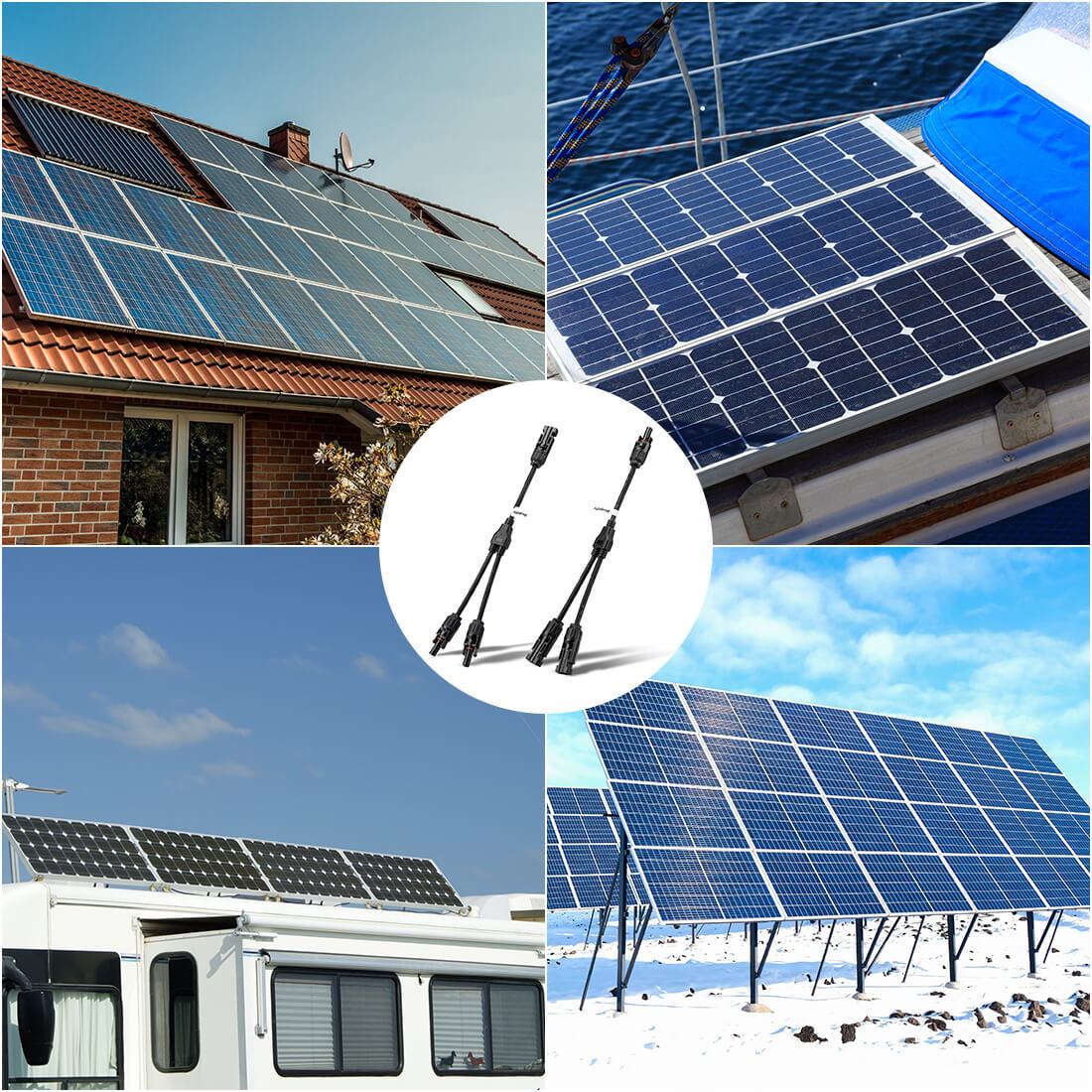 Solar Connectors Y Branch Parallel Adapter Cable Wire - Image 10