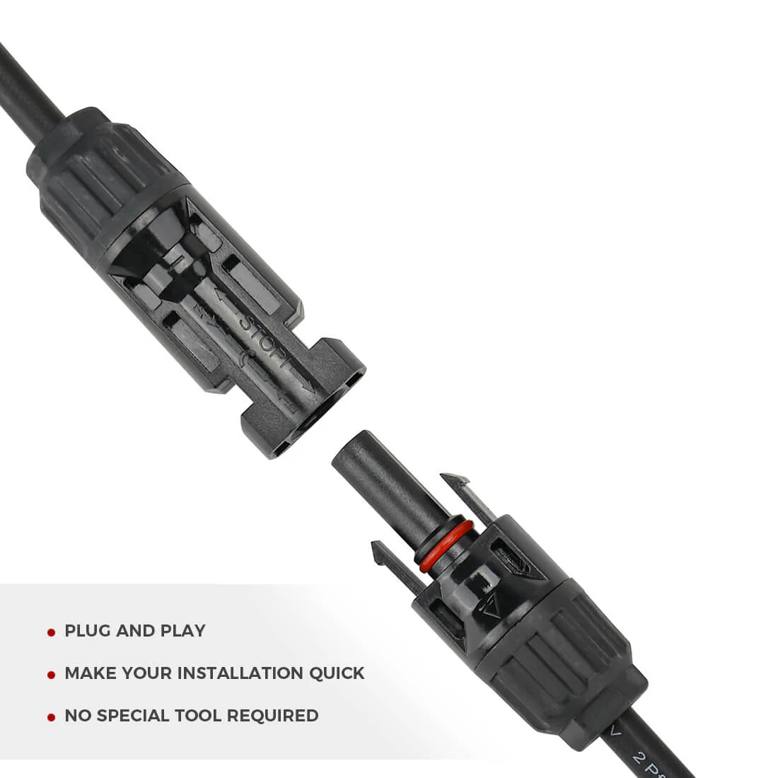Solar Connectors Y Branch Parallel Adapter Cable Wire - Image 14