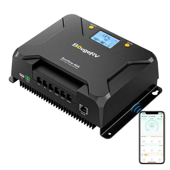 BougeRV Sunflow 40A MPPT Solar Charge Controller 12V/24V - Image 9