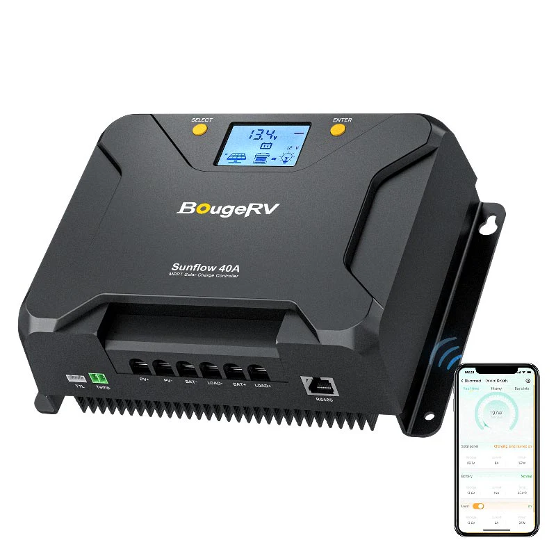 BougeRV Sunflow 60A MPPT Solar Charge Controller 12V/24V - Image 11