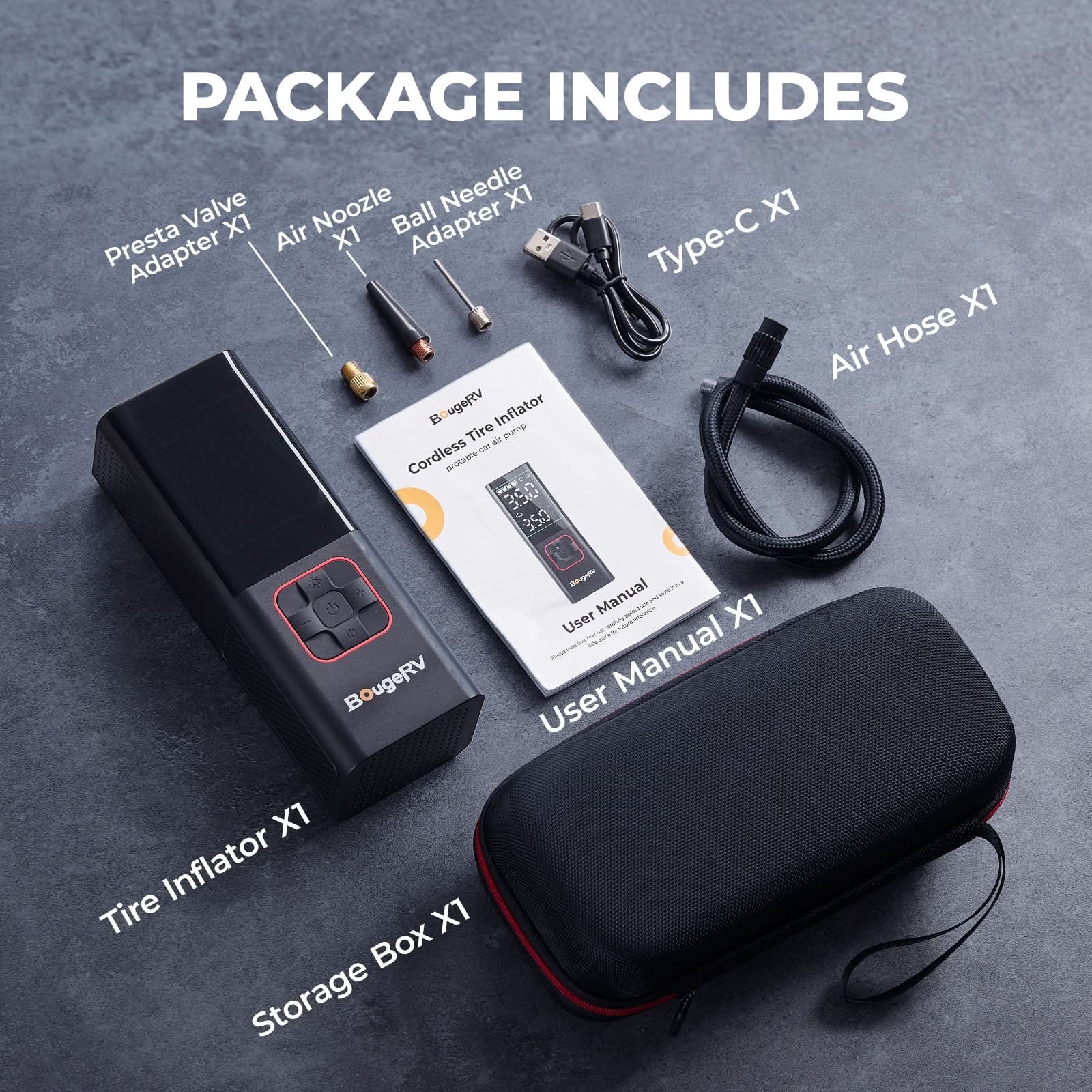BougeRV Tire Inflator Portable Air Compressor - Image 7