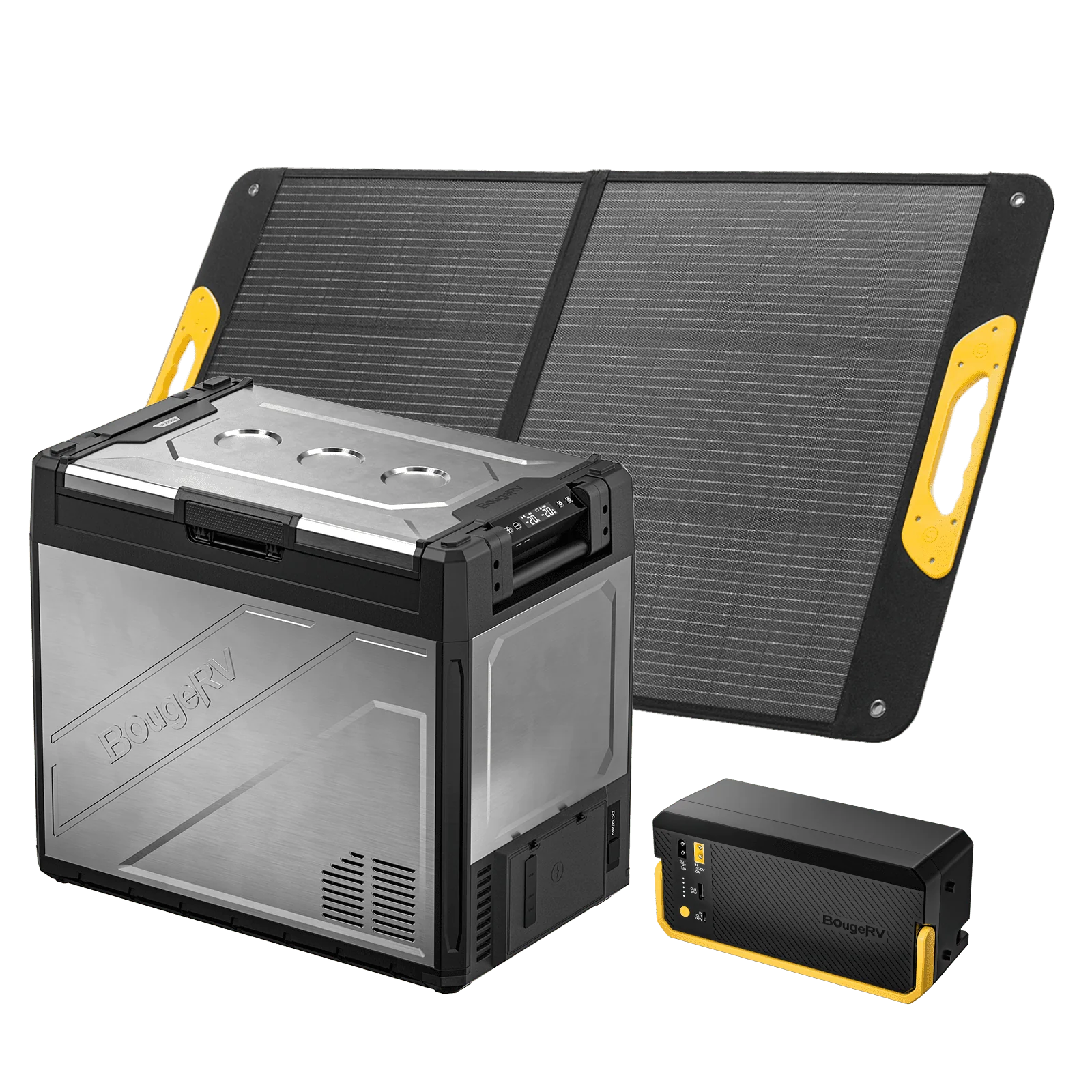 BougeRV New Rocky V3.0 81QT Dual Zone 12V Car Fridge with 240Wh Battery - Image 3