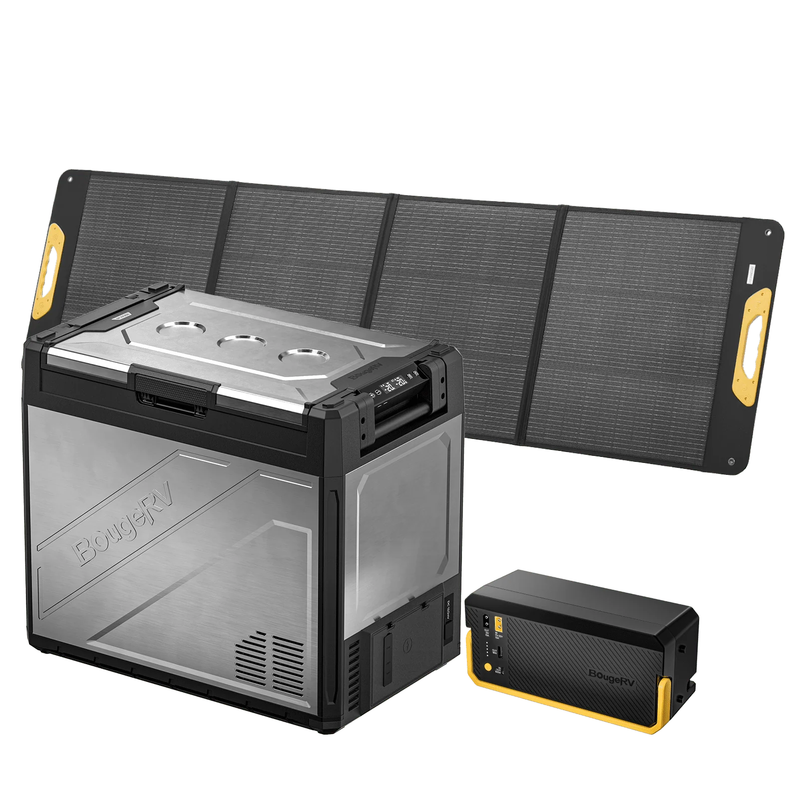 BougeRV New Rocky V3.0 81QT Dual Zone 12V Car Fridge with 240Wh Battery - Image 4