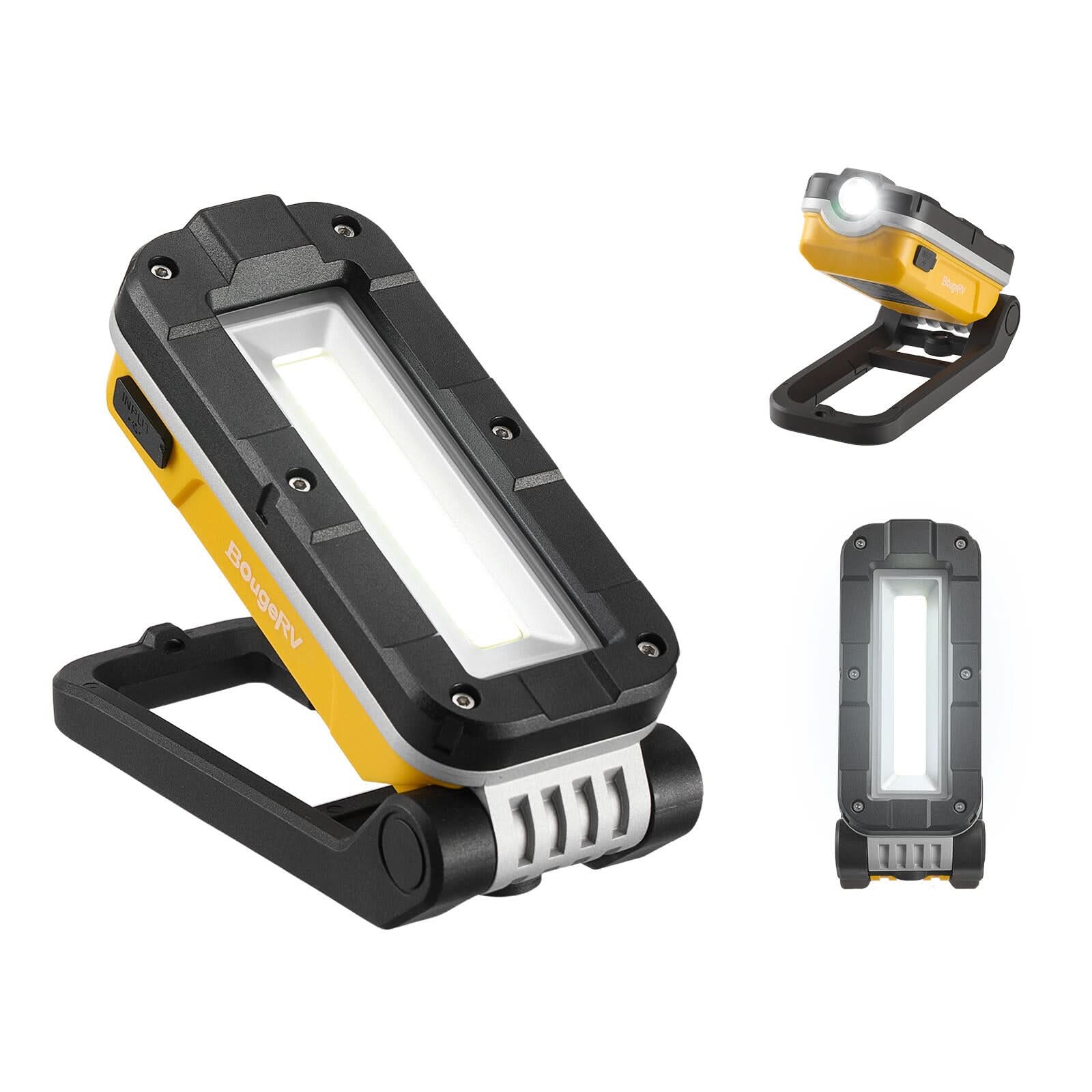BougeRV WL01 Rechargeable Work Light 180° Rotate Job Site Lighting - Image 11